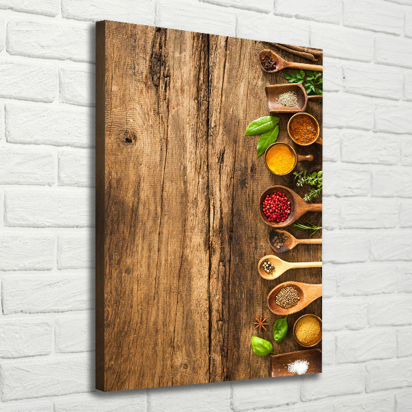 Canvas wall art Colorful spices