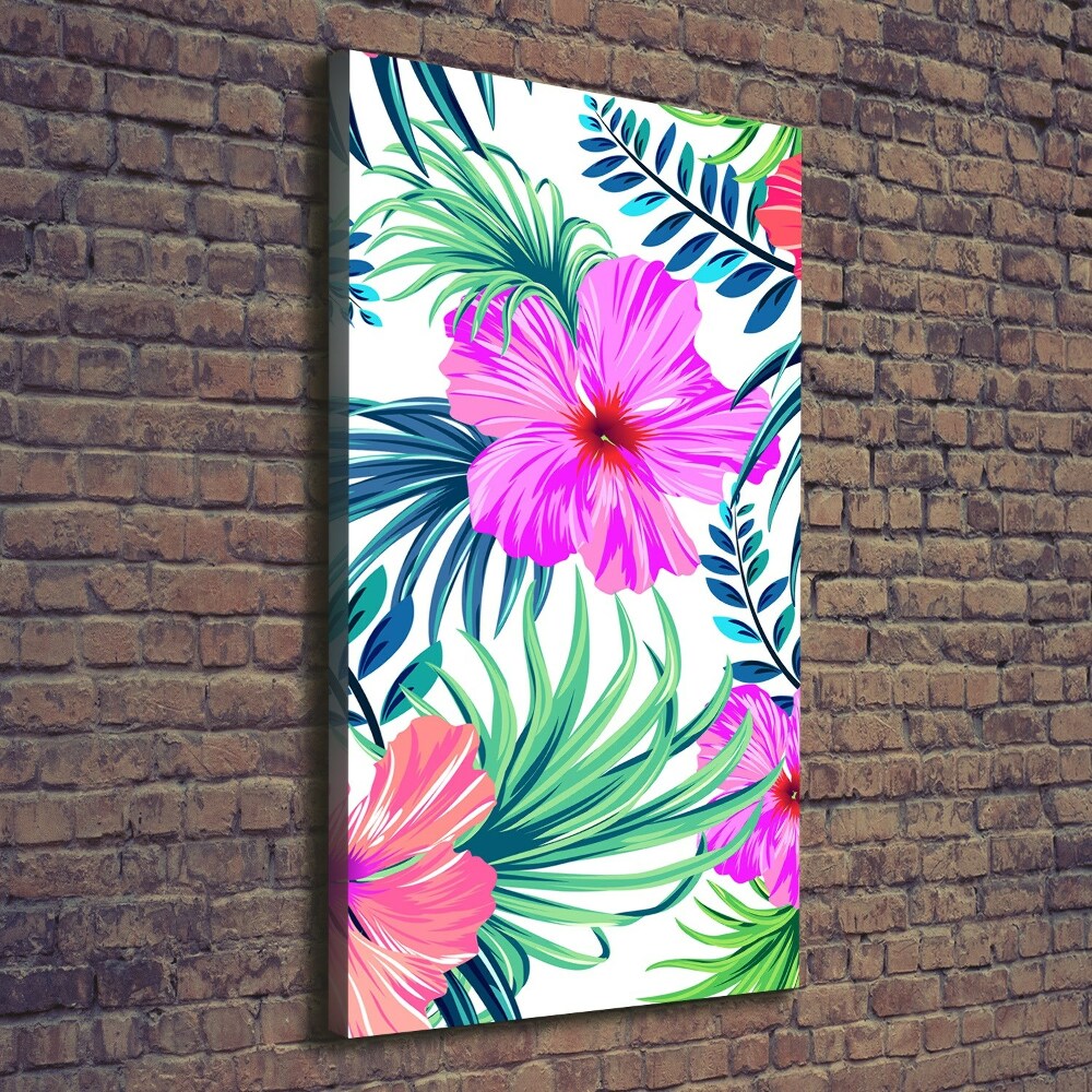 Canvas print Hawaiian flowers