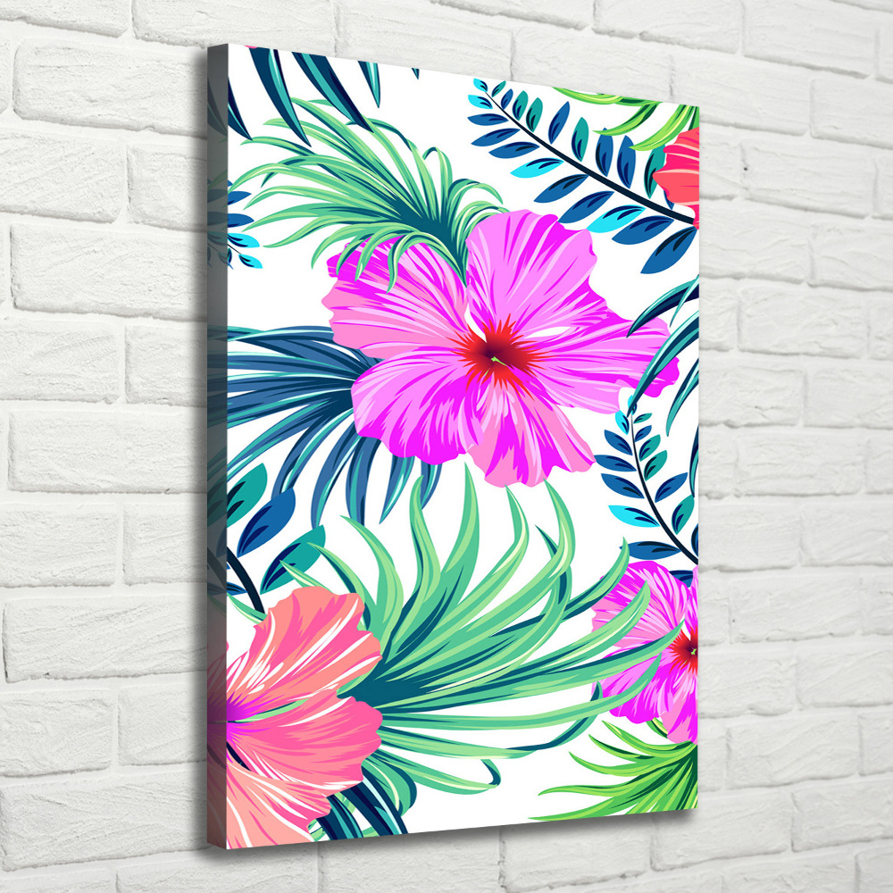 Canvas print Hawaiian flowers