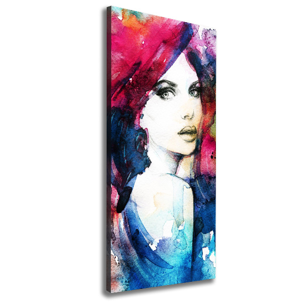 Large canvas wall art Abstraction woman