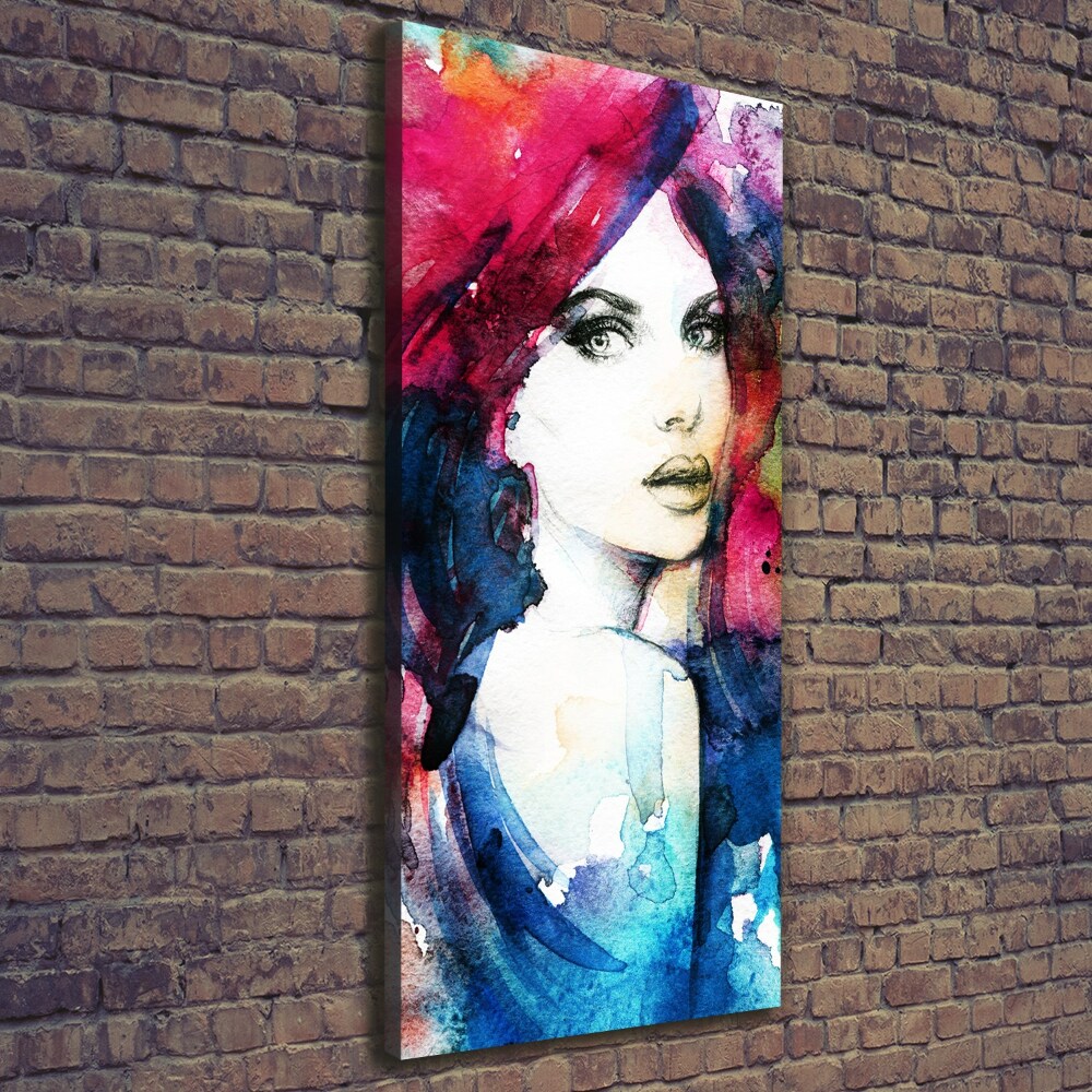 Large canvas wall art Abstraction woman