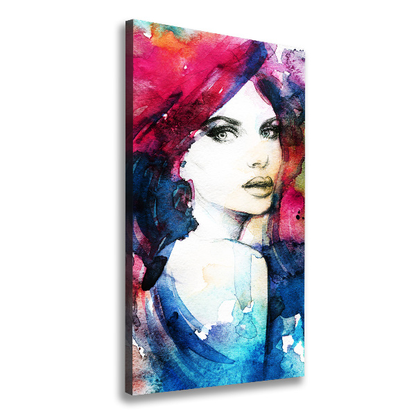 Large canvas wall art Abstraction woman