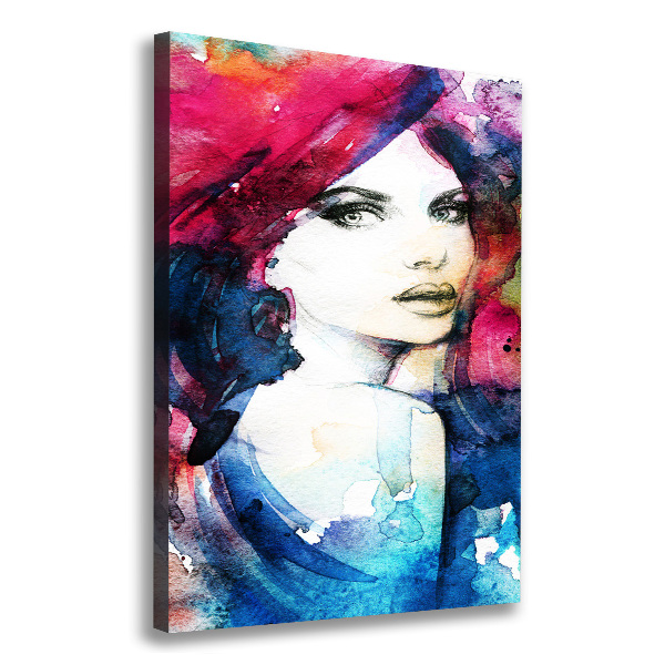 Large canvas wall art Abstraction woman