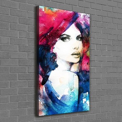 Large canvas wall art Abstraction woman