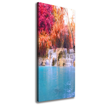 Large canvas wall art Waterfall in the forest