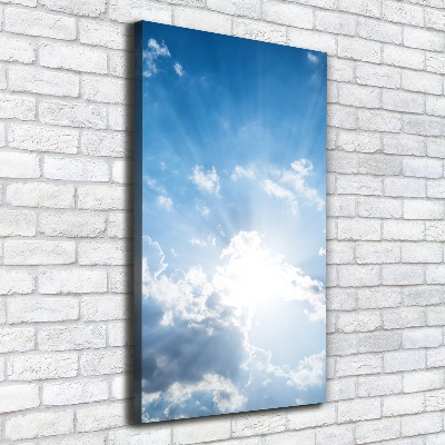 Large canvas wall art Clouds in the sky