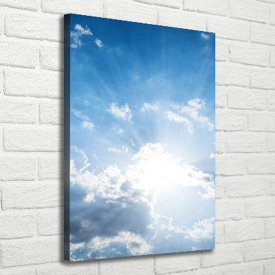 Large canvas wall art Clouds in the sky