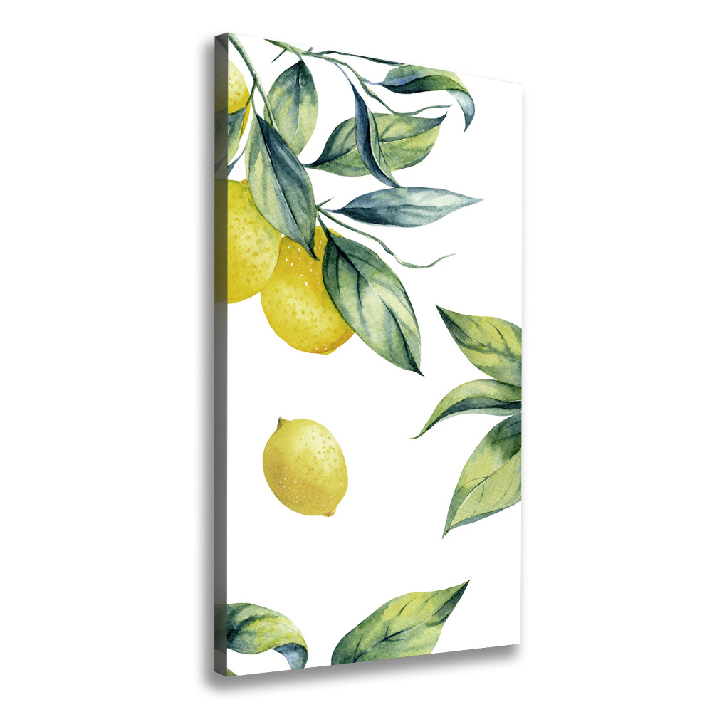 Picture canvas print Lemons