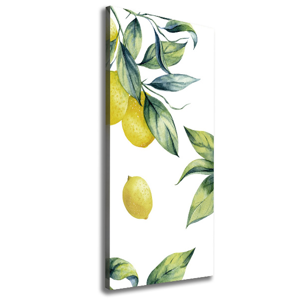 Picture canvas print Lemons