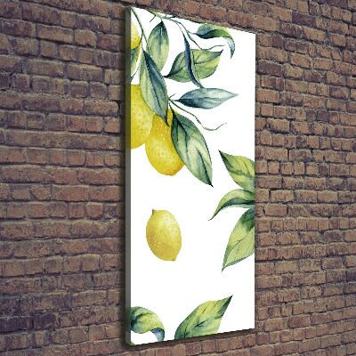 Picture canvas print Lemons