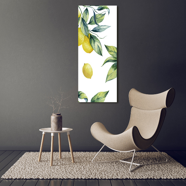 Picture canvas print Lemons