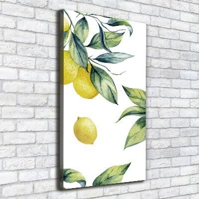 Picture canvas print Lemons