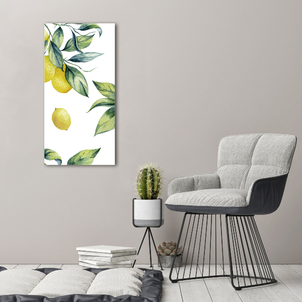 Picture canvas print Lemons