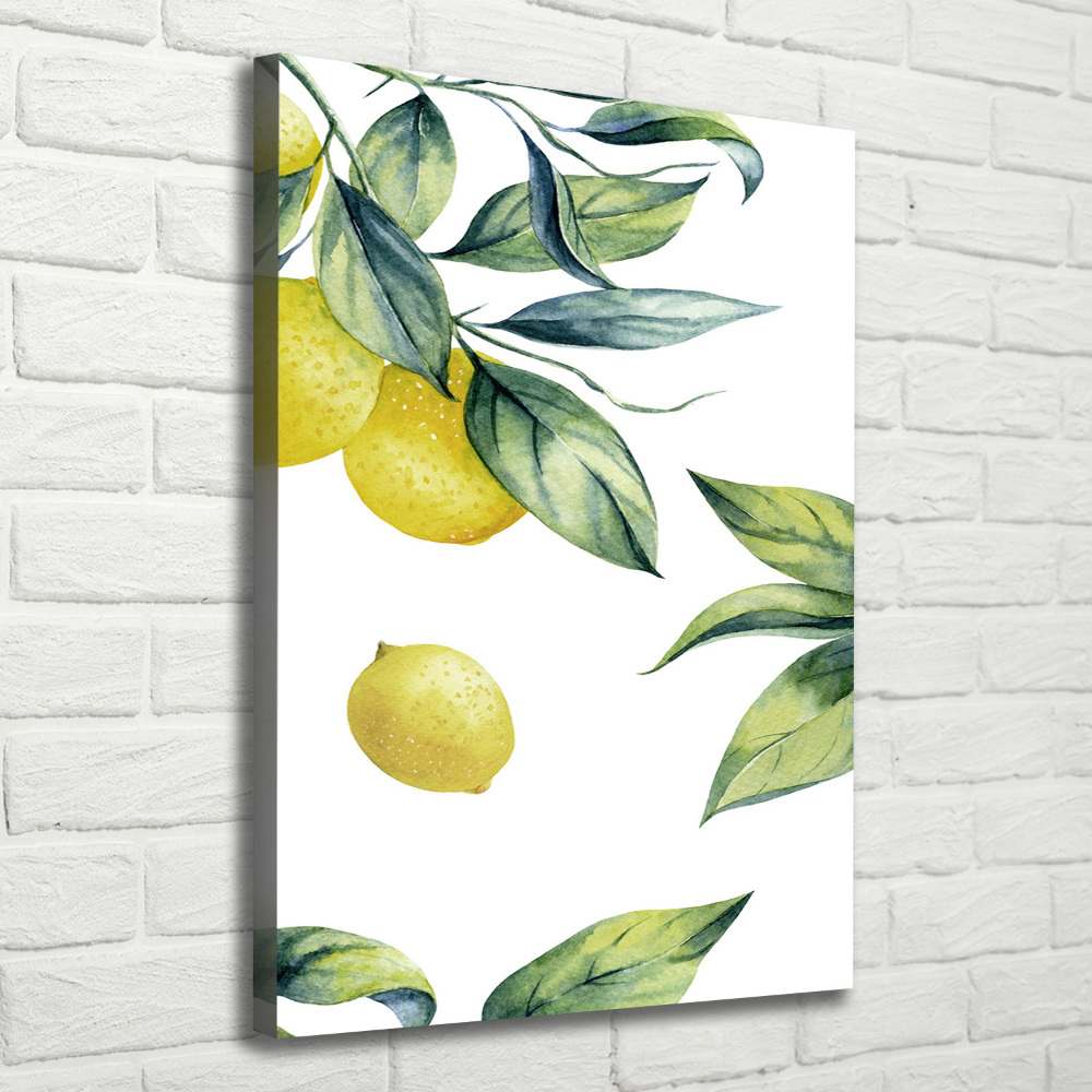 Picture canvas print Lemons