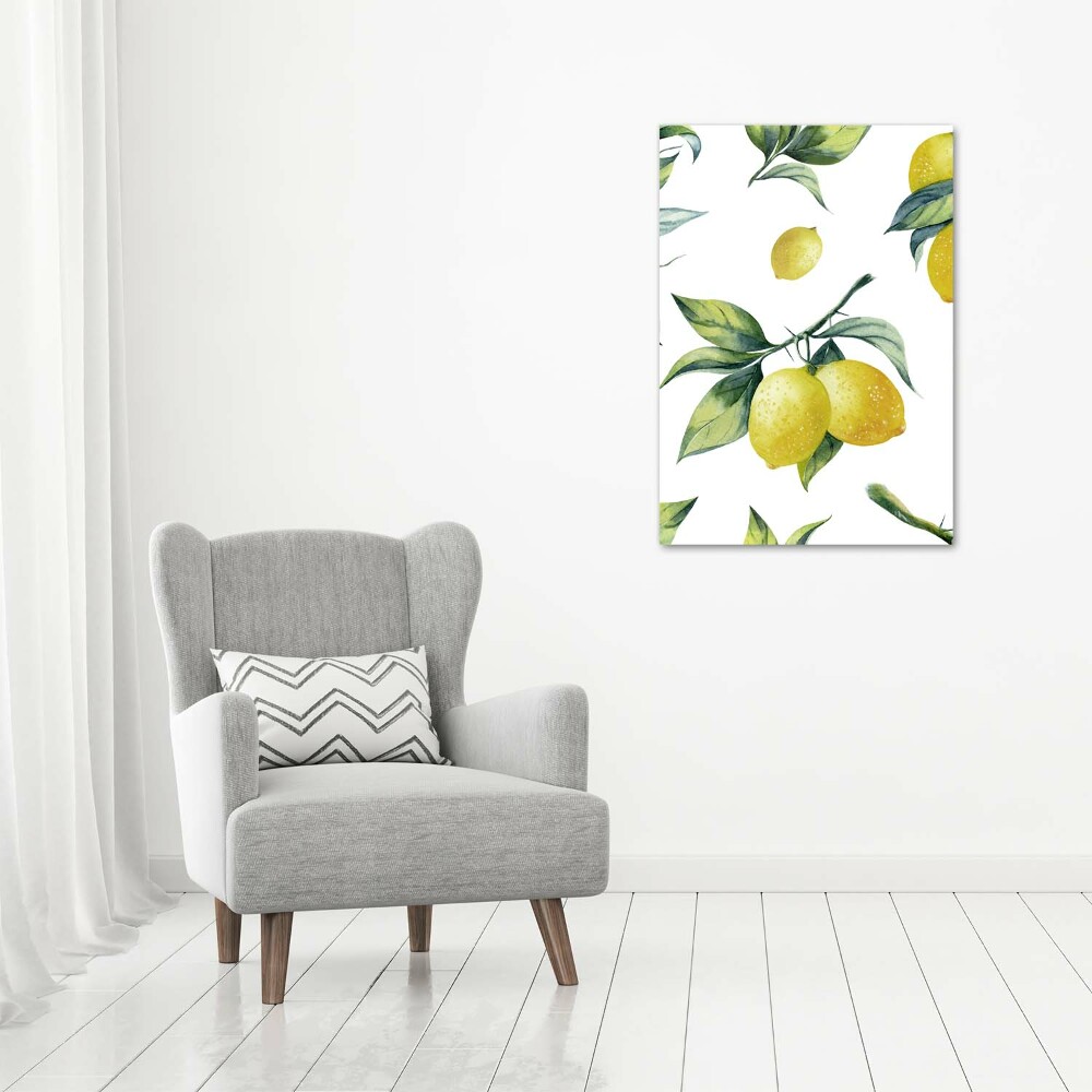 Picture canvas print Lemons