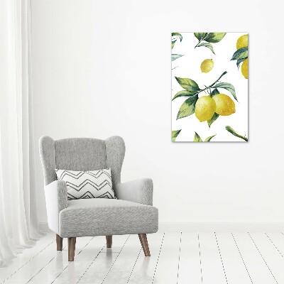 Picture canvas print Lemons