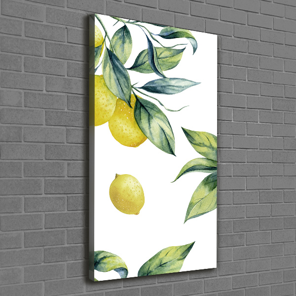 Picture canvas print Lemons