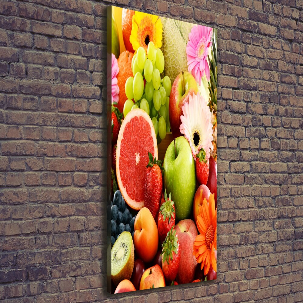 Wall art canvas large Fruit and flowers