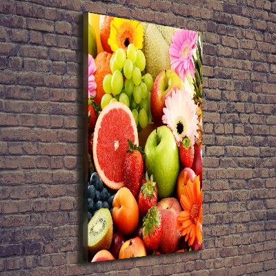 Wall art canvas large Fruit and flowers