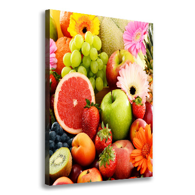 Wall art canvas large Fruit and flowers