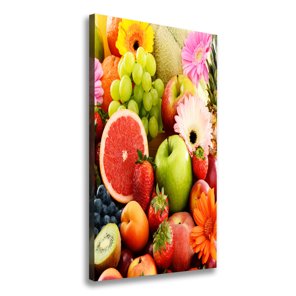 Wall art canvas large Fruit and flowers