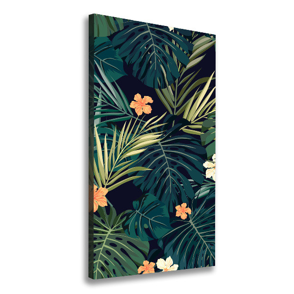 Large canvas wall art Hawaiian flowers