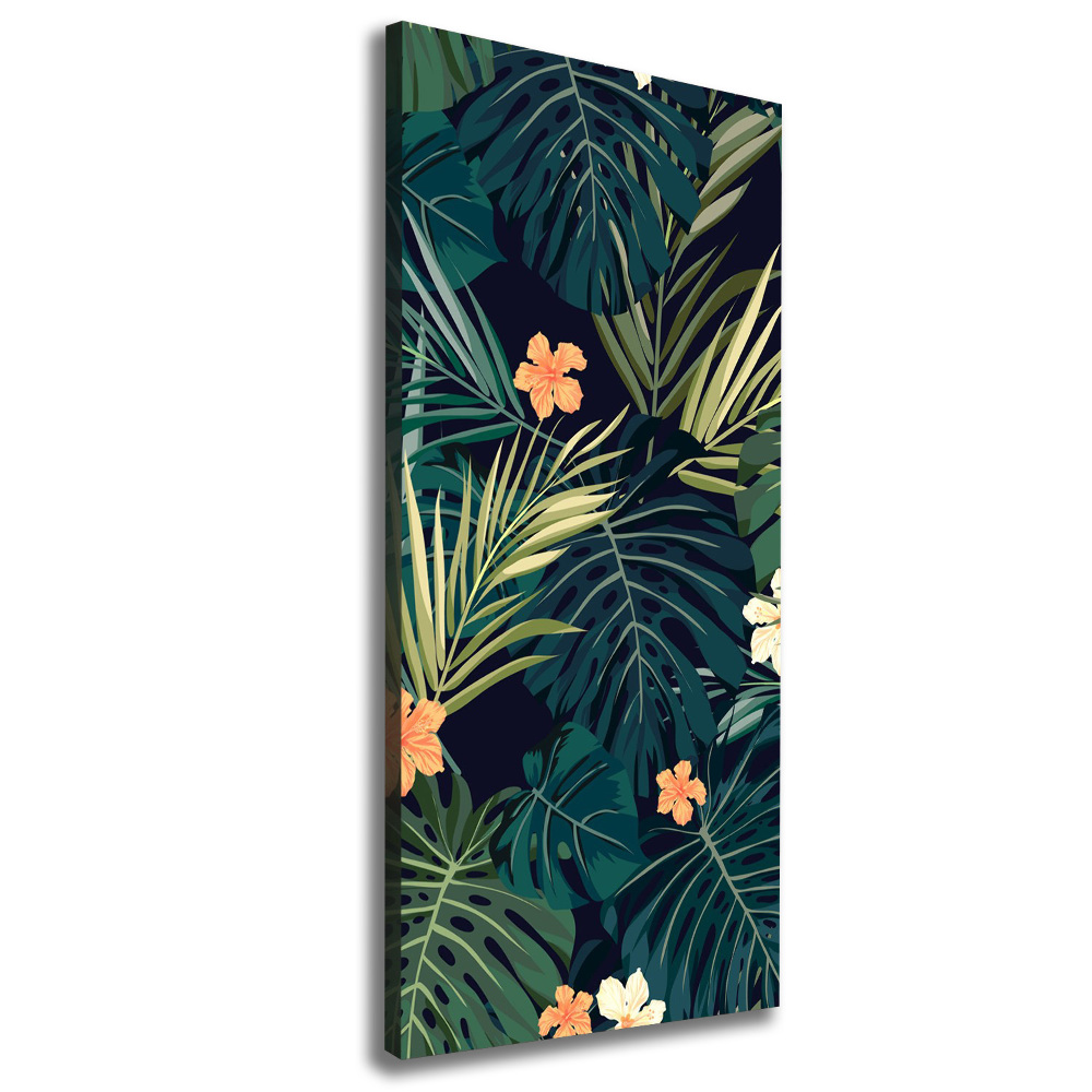 Large canvas wall art Hawaiian flowers