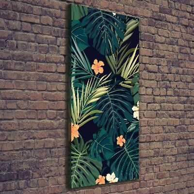 Large canvas wall art Hawaiian flowers