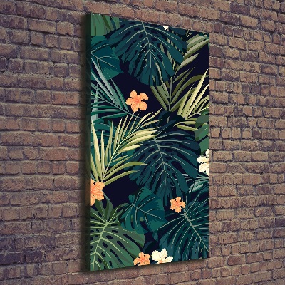 Large canvas wall art Hawaiian flowers