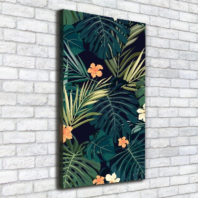 Large canvas wall art Hawaiian flowers