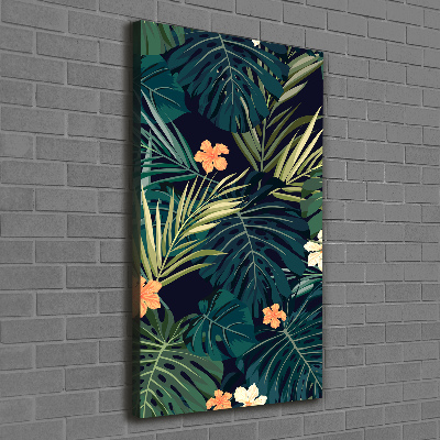 Large canvas wall art Hawaiian flowers