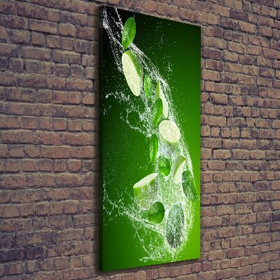 Large canvas wall art Lime