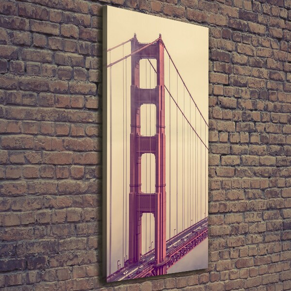 Wall art canvas large San Francisco bridge