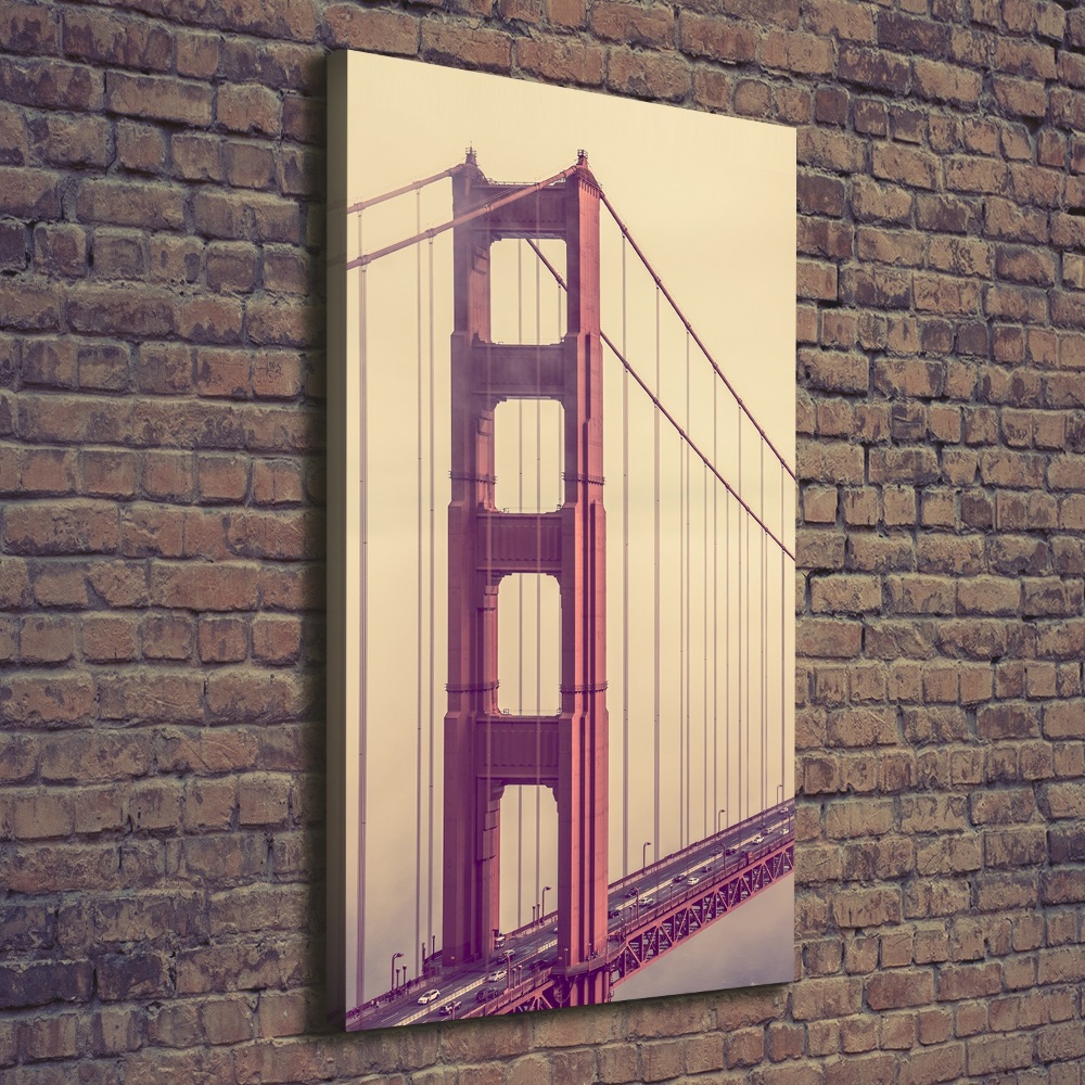 Wall art canvas large San Francisco bridge