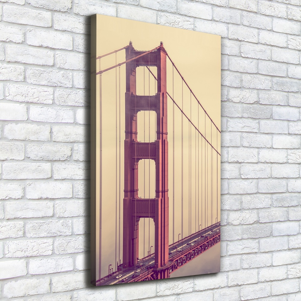 Wall art canvas large San Francisco bridge