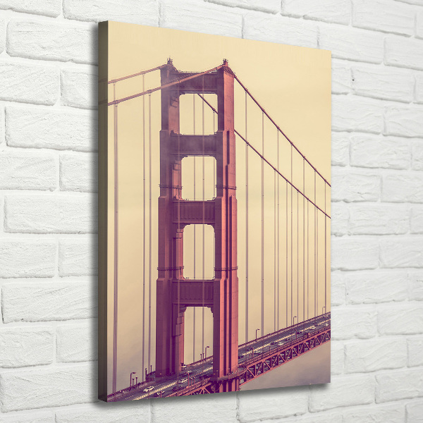 Wall art canvas large San Francisco bridge