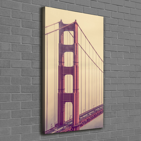 Wall art canvas large San Francisco bridge