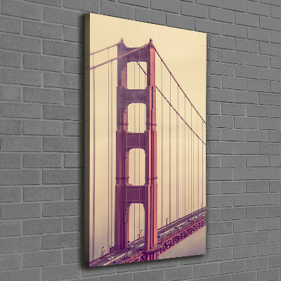 Wall art canvas large San Francisco bridge