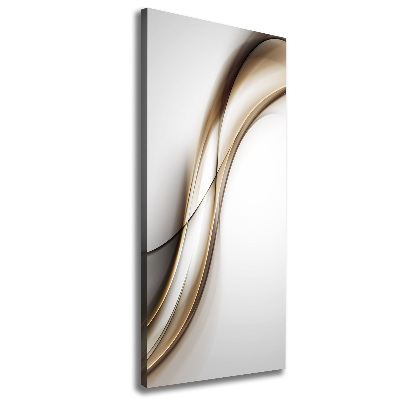 Canvas wall art Brown wave