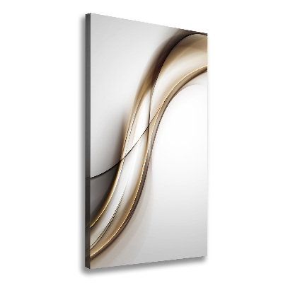 Canvas wall art Brown wave