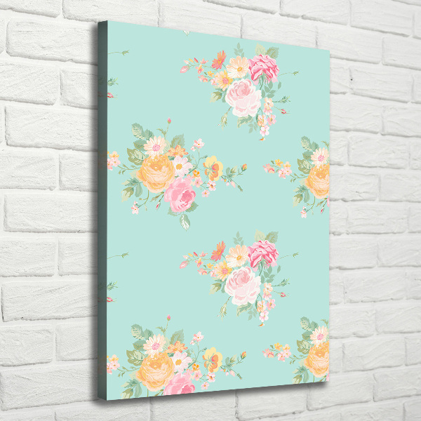 Large canvas wall art Flowers