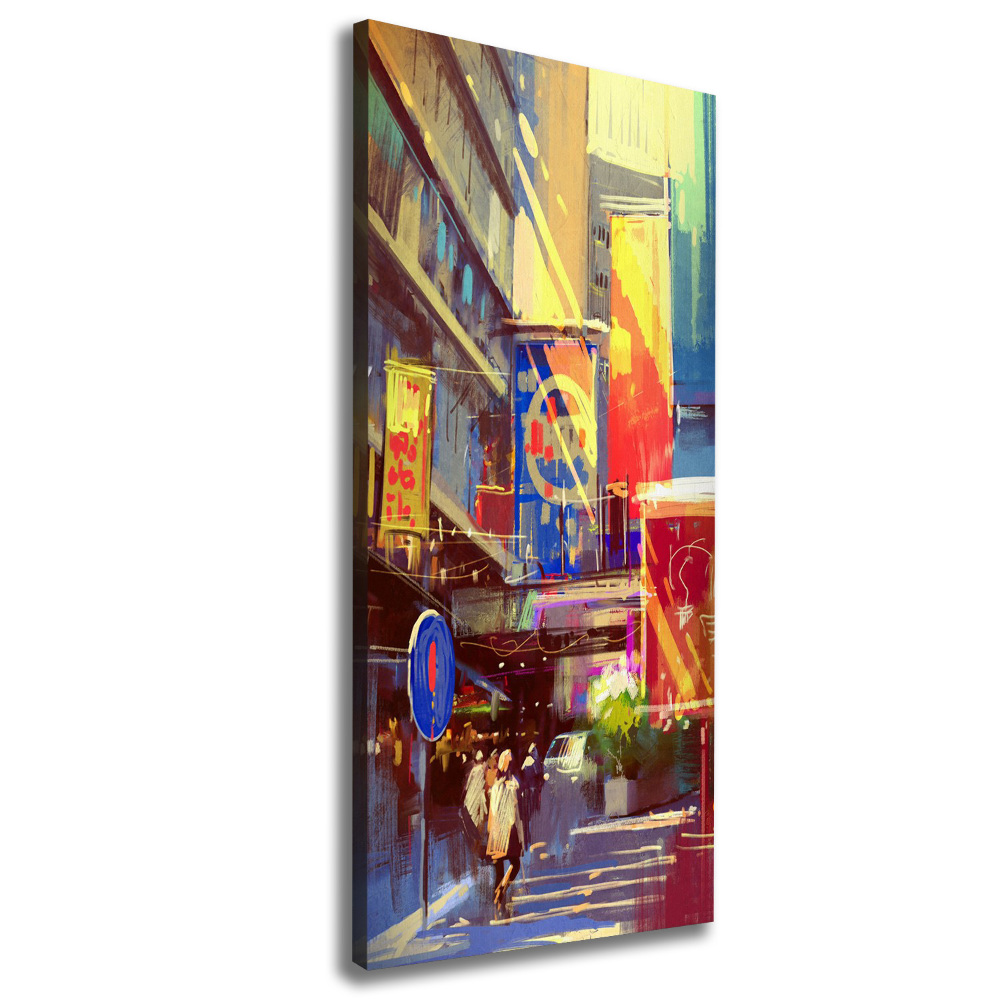 Canvas print Colorful city