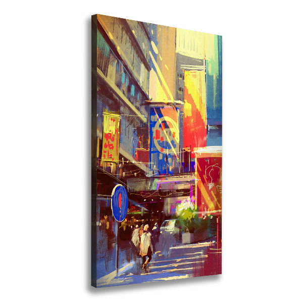 Canvas print Colorful city