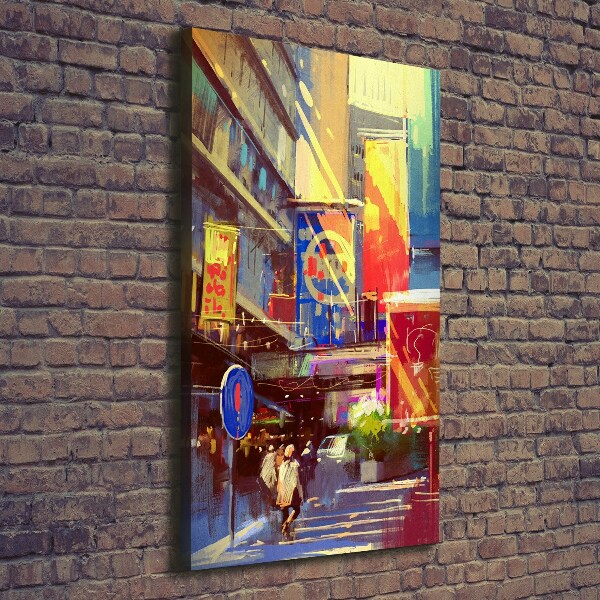 Canvas print Colorful city