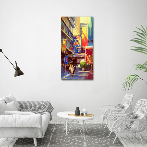 Canvas print Colorful city