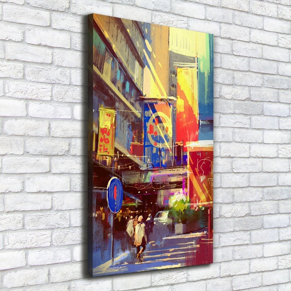 Canvas print Colorful city