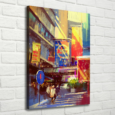 Canvas print Colorful city