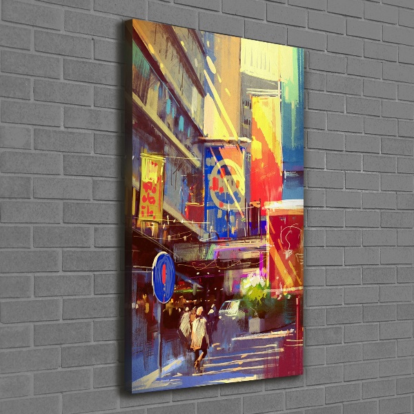 Canvas print Colorful city