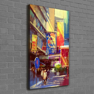 Canvas print Colorful city