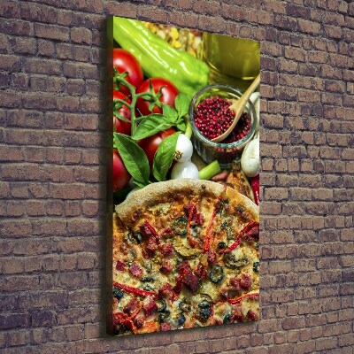 Wall art canvas large Pizza